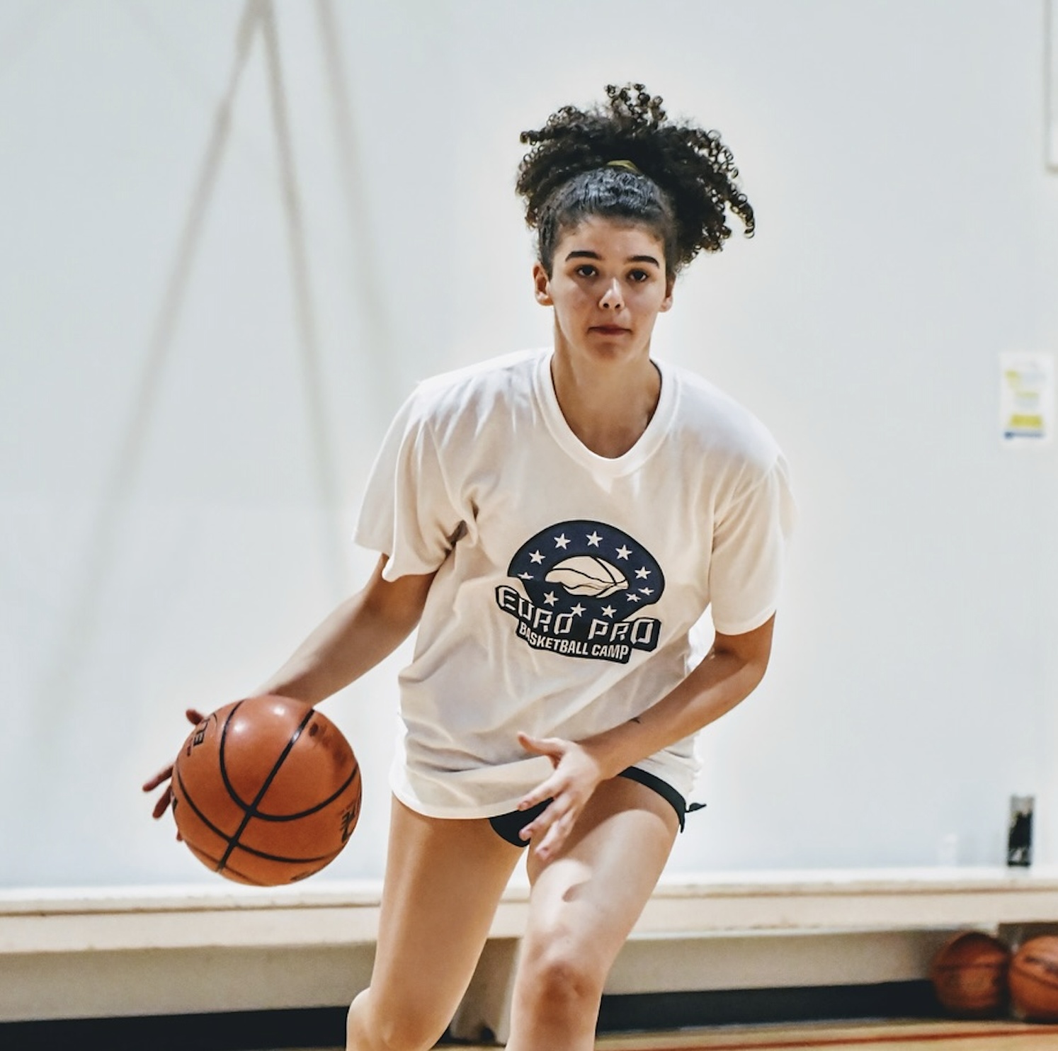 Player dribbling at Euro Pro camp